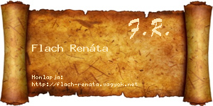 Flach Renáta névjegykártya