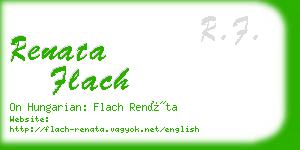 renata flach business card